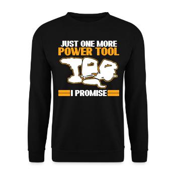 Best Power Tool Electric Tools - Unisex Sweatshirt - black - Front - Alina (178cm) & Michal (187cm)