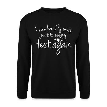 Pregnancy Expecting Baby Mother Pregnant - Unisex Sweatshirt - black - Front - Alina (178cm) & Michal (187cm)