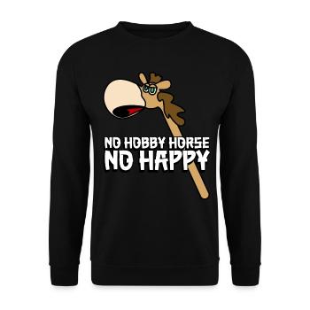 Hobby Horse - Unisex Pullover - Schwarz - Vorne - Alina (178cm) & Michal (187cm)
