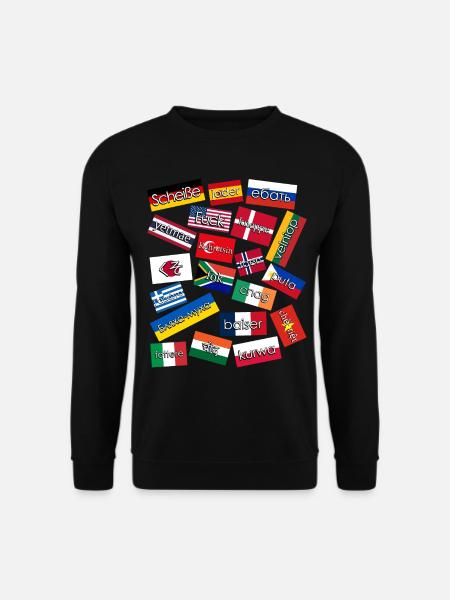 Grumpy Curse Words - Unisex Sweatshirt - black