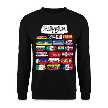 International Curse Words Grumpy - Unisex Pullover - Schwarz - Vorne - Alina (178cm) & Michal (187cm)