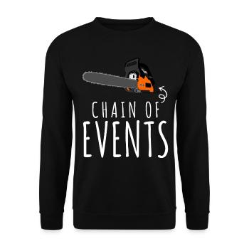 Chainsaws Chainsaw Chain Saw - Unisex Sweatshirt - black - Front - Alina (178cm) & Michal (187cm)