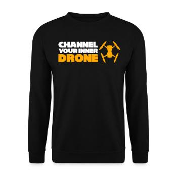 FPV Drone Drones Quadcopter Pilot - Unisex Sweatshirt - black - Front - Alina (178cm) & Michal (187cm)