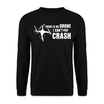 Quadricoptère Drone Crash FPV Drones - Sweat-shirt Unisexe - noir - Devant - Alina (178cm) & Michal (187cm)