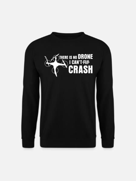 Quadcopter Drone Crash FPV Drones - Unisex Sweatshirt - black