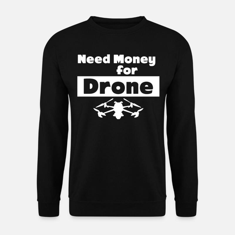 Drone FPV Drones Quadrocopter - Unisex Pullover - Schwarz