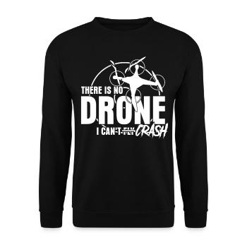 Crash de drone quadricoptère FPV Drones - Sweat-shirt Unisexe - noir - Devant - Alina (178cm) & Michal (187cm)