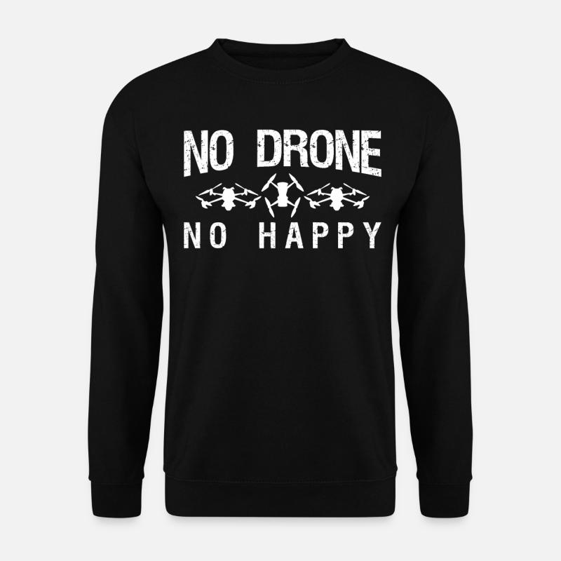 FPV Drone Drones Quadrocopter - Unisex Pullover - Schwarz