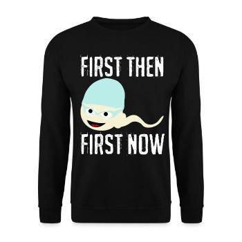 Triathlon nageur Natation Sperm - Sweat-shirt Unisexe - noir - Devant - Alina (178cm) & Michal (187cm)
