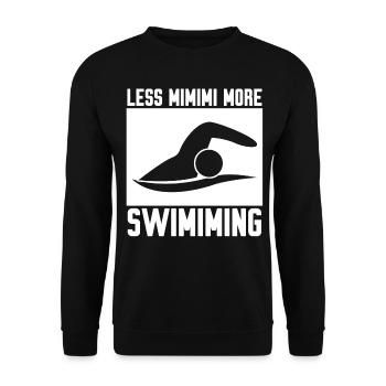 Triathlon Nageur Natation - Sweat-shirt Unisexe - noir - Devant - Alina (178cm) & Michal (187cm)