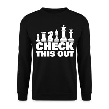 Chess Chess Player - Unisex Pullover - Schwarz - Vorne - Alina (178cm) & Michal (187cm)