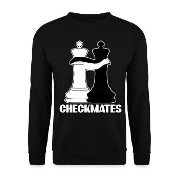 Chess Player Chess Pieces - Unisex Pullover - Schwarz - Vorne - Alina (178cm) & Michal (187cm)