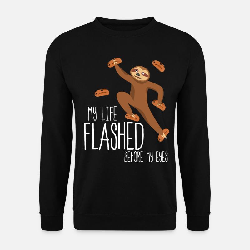 Bouldering Boulder Climbing - Unisex Sweatshirt - black