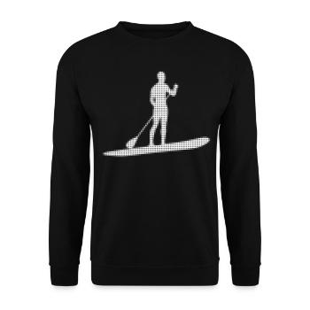 SUP Board Stand up Paddling Boards - Unisex Sweatshirt - black - Front - Alina (178cm) & Michal (187cm)
