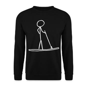 Planche de SUP Paddle Stand up Paddle - Sweat-shirt Unisexe - noir - Devant - Alina (178cm) & Michal (187cm)
