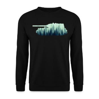Conducteur de char de combat - Sweat-shirt Unisexe - noir - Devant - Alina (178cm) & Michal (187cm)