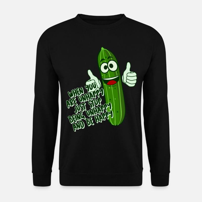 Pickles Cucumber Pickle Jar Cucumbers - Unisex Pullover - Schwarz