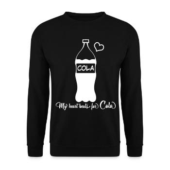 Cola Bottle Lemonade Soft Drinks - Unisex Sweatshirt - black - Front - Alina (178cm) & Michal (187cm)