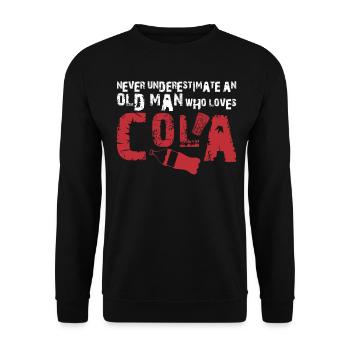 Cola Joke Lemonade Soft Drinks - Unisex Sweatshirt - black - Front - Alina (178cm) & Michal (187cm)