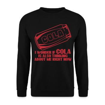 Cola Lemonade - Unisex Sweatshirt - black - Front - Alina (178cm) & Michal (187cm)