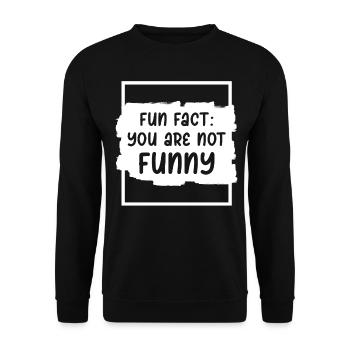 Grumpy Misanthropist Misanthrope - Unisex Pullover - Schwarz - Vorne - Alina (178cm) & Michal (187cm)