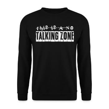 Misanthropist Misanthrope Grumpy - Unisex Pullover - Schwarz - Vorne - Alina (178cm) & Michal (187cm)
