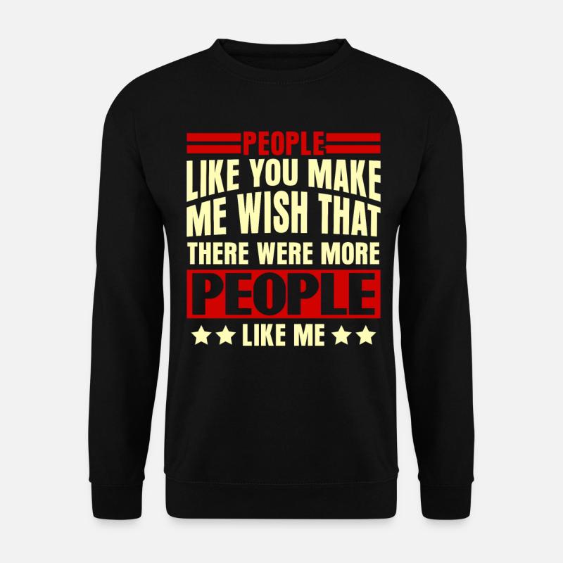 Misanthrope Grumpy Middle Finger - Unisex Sweatshirt - black