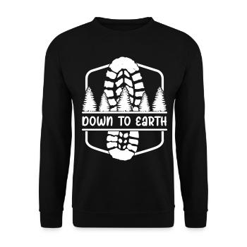 Outdoor Hiking Shoes Trekking Hiker - Unisex Sweatshirt - black - Front - Alina (178cm) & Michal (187cm)