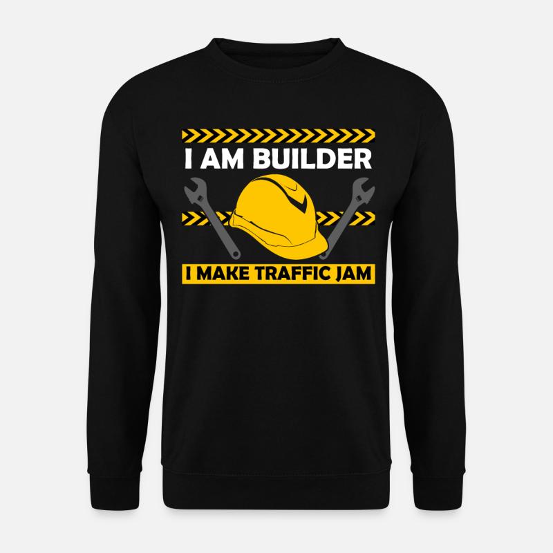 Builder Traffic Construction Site - Unisex Pullover - Schwarz
