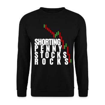 Trader Capitalism Stocks Stock exchange - Unisex Sweatshirt - black - Front - Alina (178cm) & Michal (187cm)