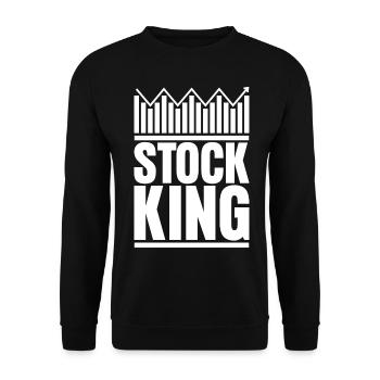 Trader Stocks Stock exchange Capitalism - Unisex Pullover - Schwarz - Vorne - Alina (178cm) & Michal (187cm)