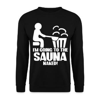 Spa Thermal Bath Wellness Sauna - Unisex Pullover - Schwarz - Vorne - Alina (178cm) & Michal (187cm)