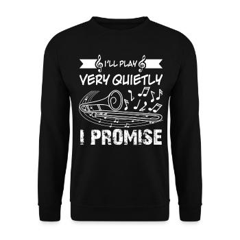 Trombonist Trombone Brass Music - Unisex Pullover - Schwarz - Vorne - Alina (178cm) & Michal (187cm)
