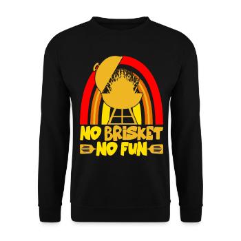 Barbecue Brisket Meat Steak BBQ Cook - Unisex Sweatshirt - black - Front - Alina (178cm) & Michal (187cm)