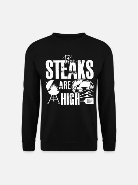 Barbecue Steaks BBQ Cook Meat - Unisex Pullover - Schwarz