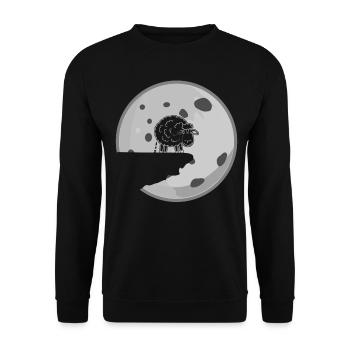 Shitting Sheep - Unisex Sweatshirt - black - Front - Alina (178cm) & Michal (187cm)