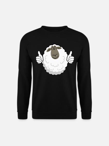 Thumbs up Sheep - Unisex Sweatshirt - black