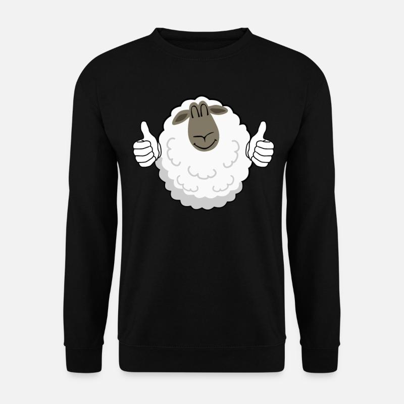 Thumbs up Sheep - Unisex Sweatshirt - black