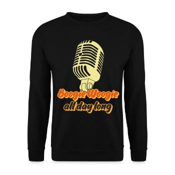 Boogie Woogie Dancing Swing - Unisex Sweatshirt - black - Front - Alina (178cm) & Michal (187cm)