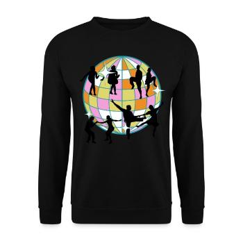 Boogie Woogie Dancer Swing Dancing - Unisex Sweatshirt - black - Front - Alina (178cm) & Michal (187cm)