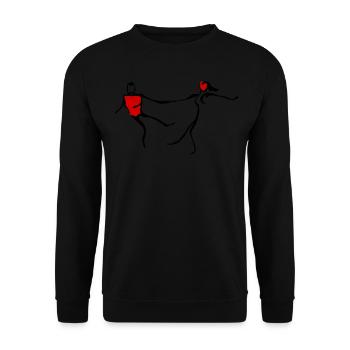 Boogie Woogie Danseur de swing Danse - Sweat-shirt Unisexe - noir - Devant - Alina (178cm) & Michal (187cm)