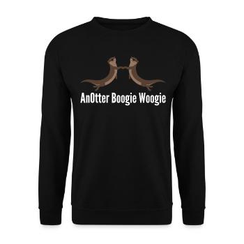 Otter Boogie Woogie AnOtter Otters Swing - Unisex Sweatshirt - black - Front - Alina (178cm) & Michal (187cm)