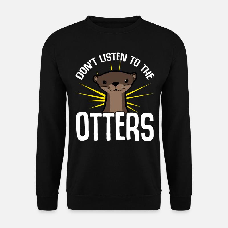 Otters Otter - Unisex Sweatshirt - black