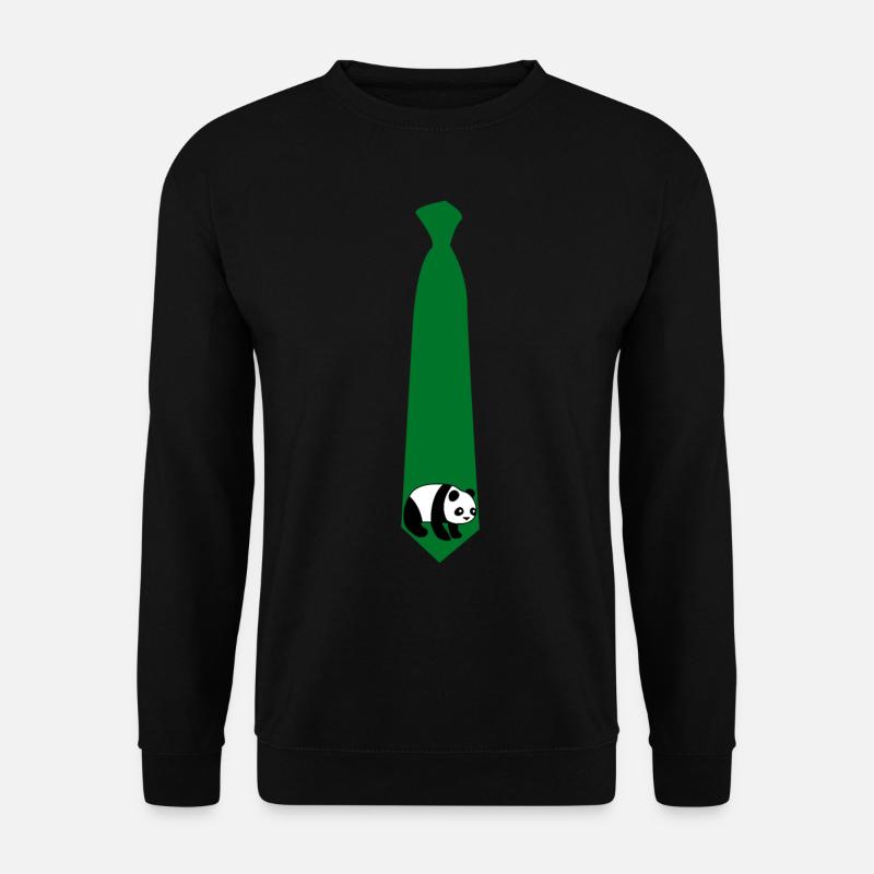 Cravate Panda avec Panda Bear - Sweat-shirt Unisexe - noir