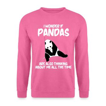 Sleeping Giant Panda Panda Bear - Unisex Sweatshirt - pink - Front