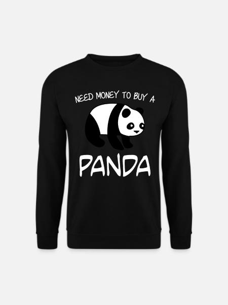 Panda Ours Panda géant - Sweat-shirt Unisexe - noir