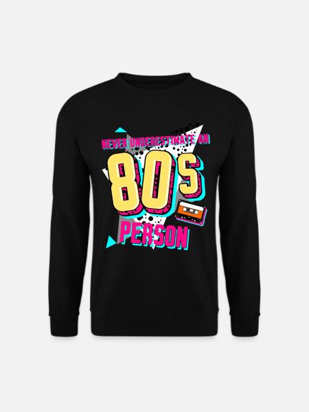 1980 80s Retro Disco - Unisex Sweatshirt - black