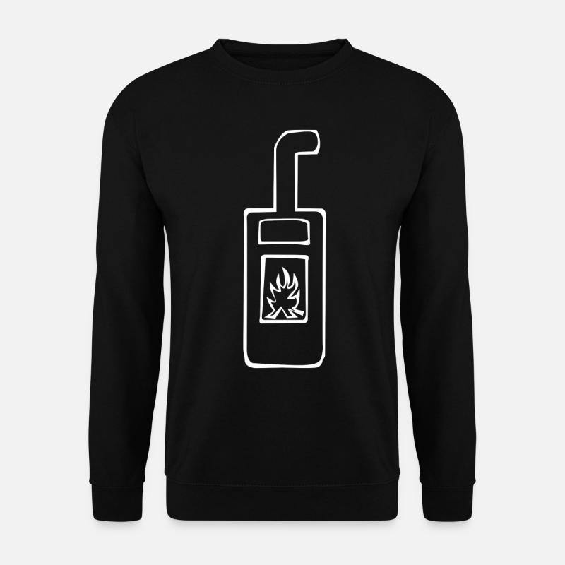 Fireplace Oven - Unisex Sweatshirt - black