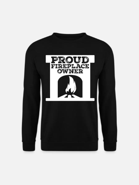 Oven Fireplace Firewood - Unisex Sweatshirt - black