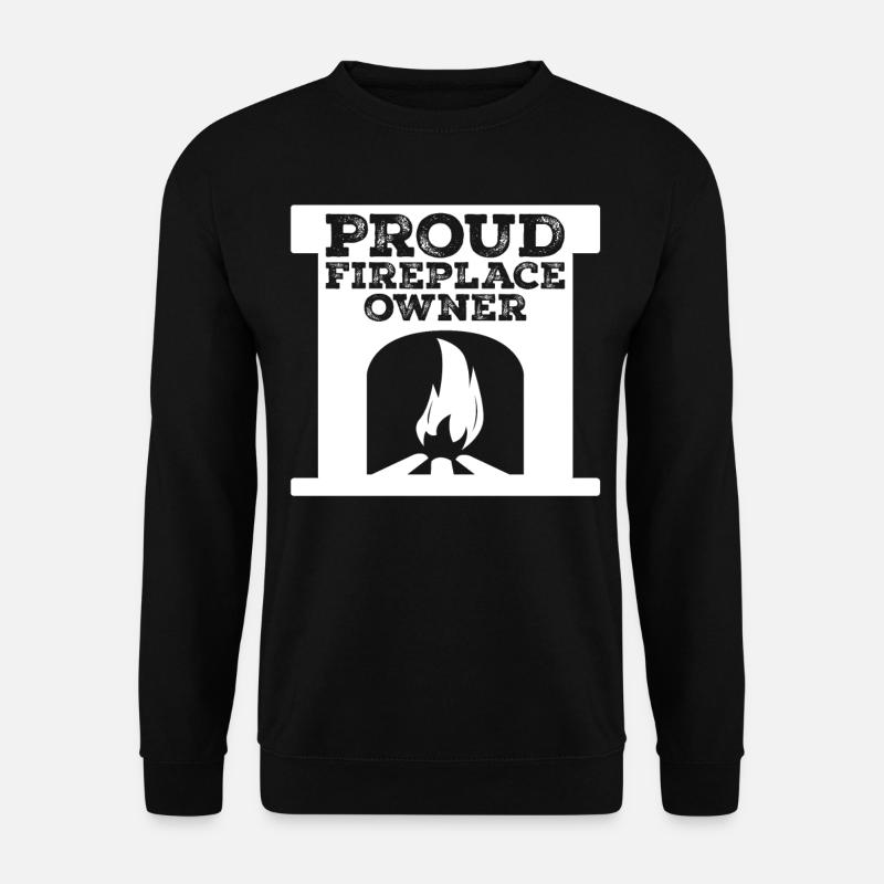 Oven Fireplace Firewood - Unisex Sweatshirt - black